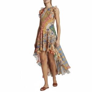 Zimmermann Junie Racerback High-Low Midi-Dress Women’s US Size 10